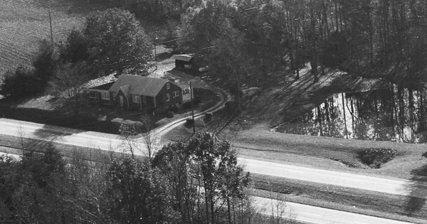 Vintage Aerial photo from 1990 in Pittsylvania County, VA