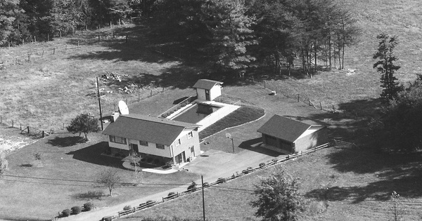 Vintage Aerial photo from 1990 in Henderson County, NC