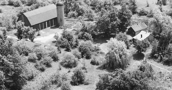 Vintage Aerial photo from 1977 in Dodge County, WI