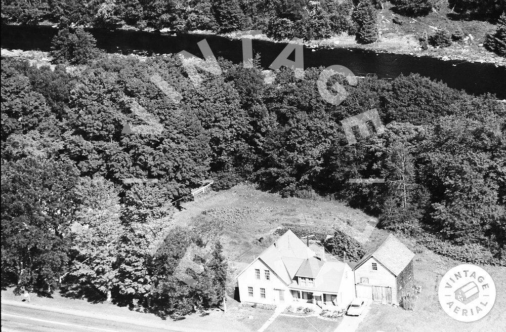 Vintage Aerial Maine Kennebec County 1964 112AKE36