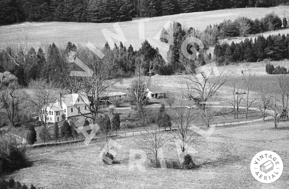 Vintage Aerial Virginia Albemarle County 1983 89QAL27