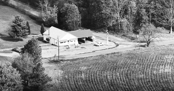 Vintage Aerial photo from 1983 in Prince Edward County, VA