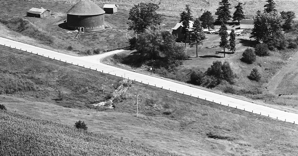 Vintage Aerial photo from 1973 in Trempealeau County, WI