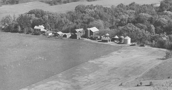 Vintage Aerial photo from 1980 in Sauk County, WI