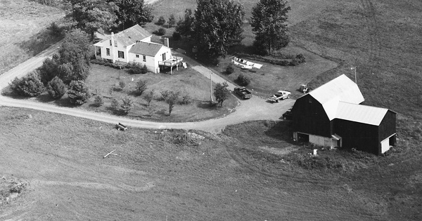Vintage Aerial photo from 1992 in Bradford County, PA