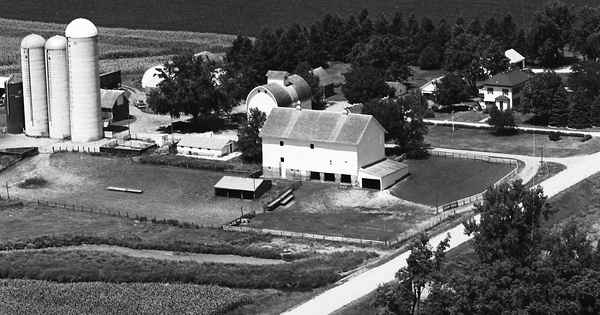 Vintage Aerial photo from 1975 in Story County, IA