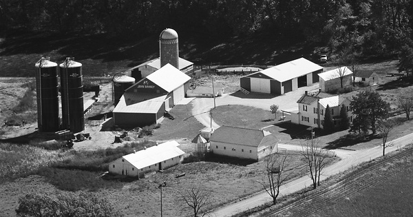 Vintage Aerial photo from 1977 in Miami County, IN