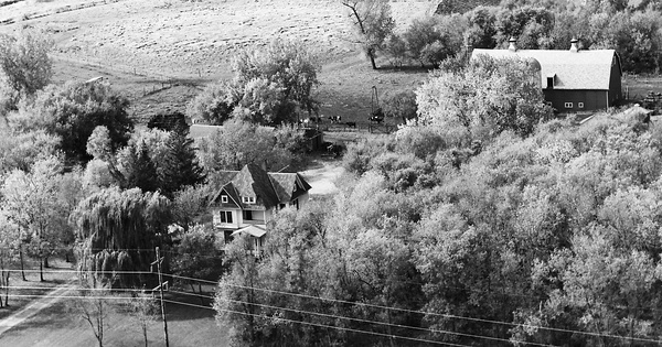 Vintage Aerial photo from 1971 in Kandiyohi County, MN