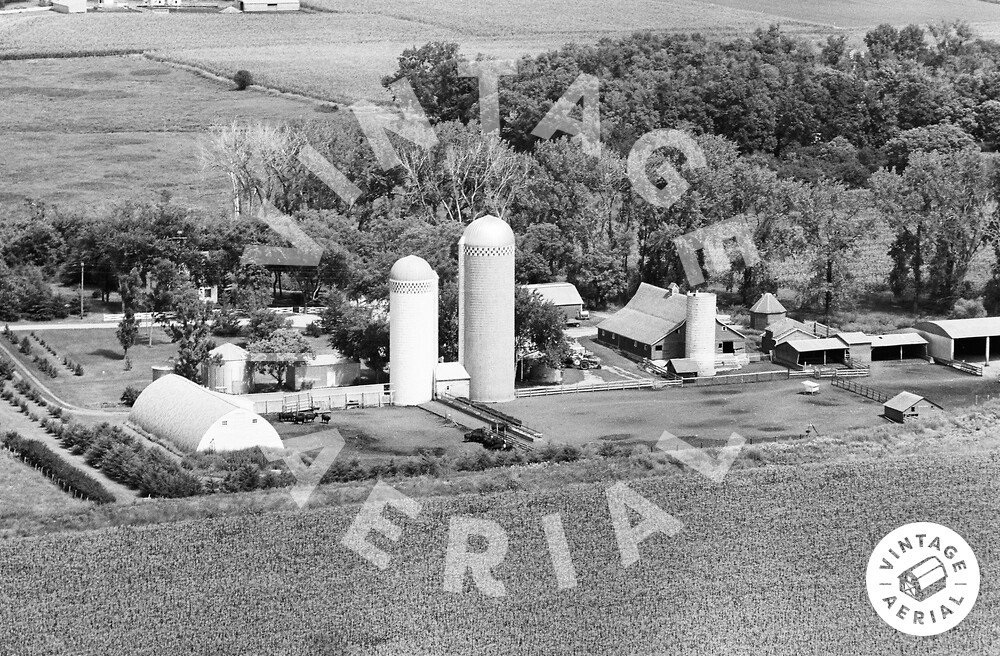 Vintage Aerial Minnesota Lac qui Parle County 1968 11CLQ25