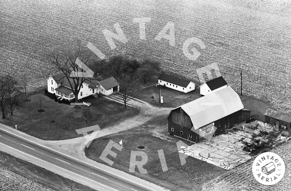 Vintage Aerial Michigan Branch County 1963 42SBR9