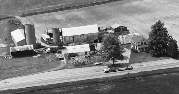 Vintage Aerial photo from 1987 in Lapeer County, MI