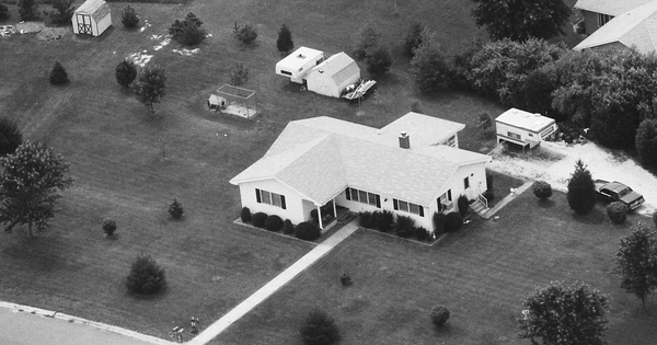 Vintage Aerial photo from 1989 in Worcester County, MD