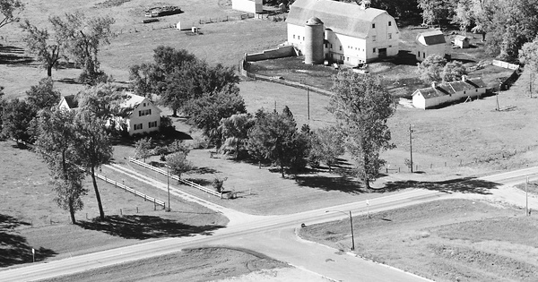 Vintage Aerial photo from 1968 in Cottonwood County, MN