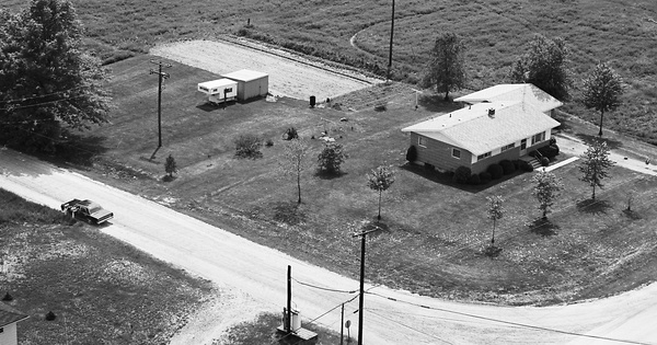 Vintage Aerial photo from 1969 in Monroe County, MI