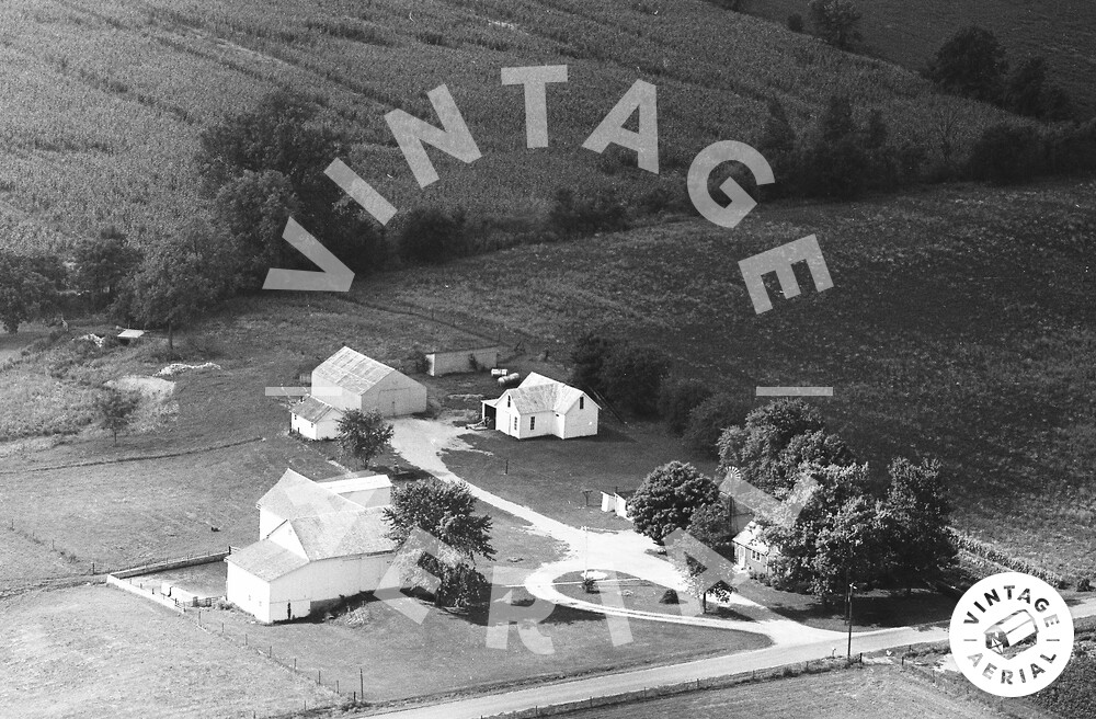 Vintage Aerial Indiana Whitley County 1966 51BWH29
