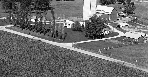 Vintage Aerial photo from 1970 in Whitley County, IN