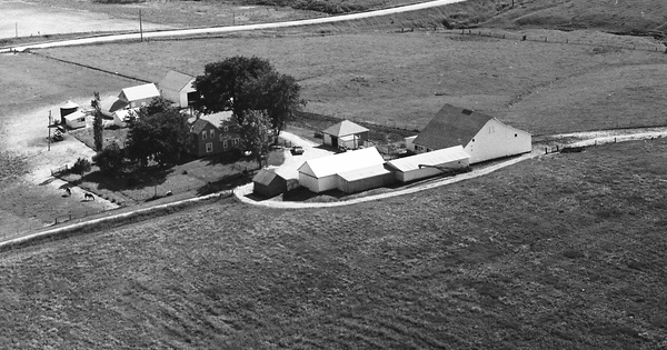 Vintage Aerial photo from 1973 in Jackson County, IA