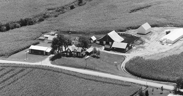 Vintage Aerial photo from 1979 in Jasper County, IA