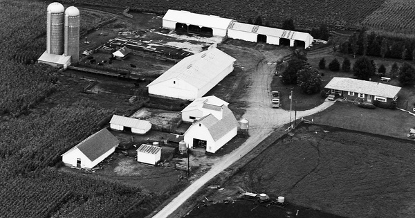 Vintage Aerial photo from 1974 in Jones County, IA