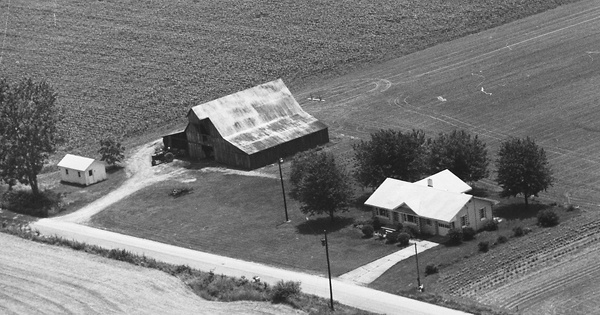 Vintage Aerial photo from 1973 in Greene County, IN