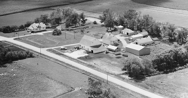 Vintage Aerial photo from 1980 in Franklin County, IA