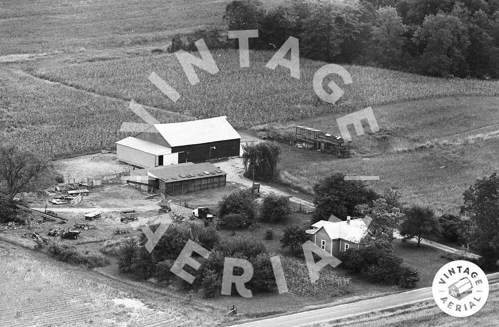 Vintage Aerial Indiana Randolph County 1971 52MRA19