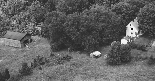 Vintage Aerial photo from 1981 in Hart County, KY
