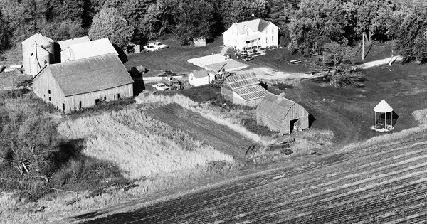 Vintage Aerial photo from 1983 in Mower County, MN