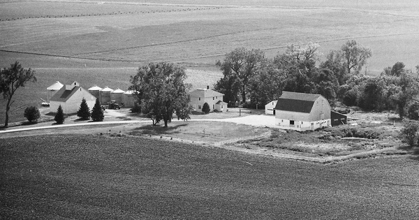 Vintage Aerial photo from 1988 in Lyon County, MN