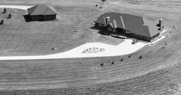 Vintage Aerial photo from 1990 in Jones County, IA