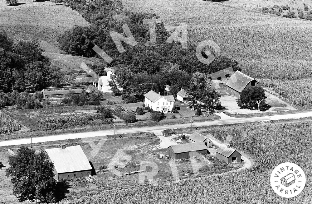 Vintage Aerial | Iowa | Linn County | 1964 | 11-DLI-37