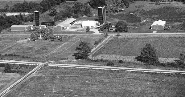Vintage Aerial photo from 1981 in Effingham County, IL