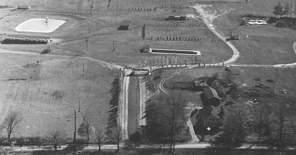 Vintage Aerial photo from 1966 in Geauga County, OH