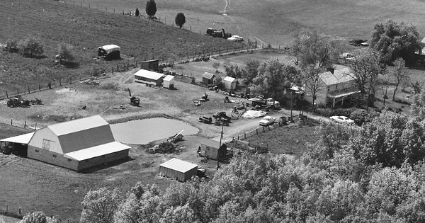 Vintage Aerial photo from 1980 in Frederick County, VA