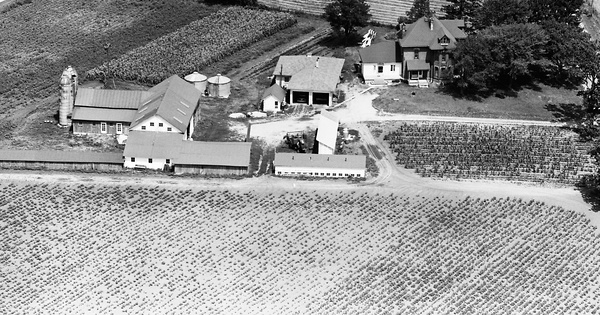Vintage Aerial photo from 1964 in Sandusky County, OH