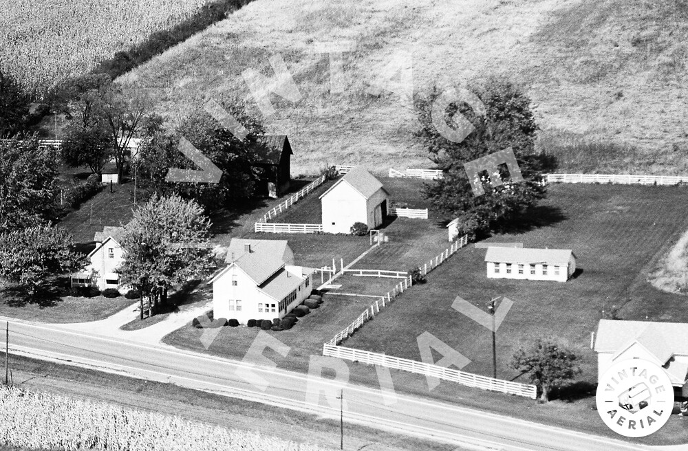 Vintage Aerial Ohio Mercer County 1981 124HME17