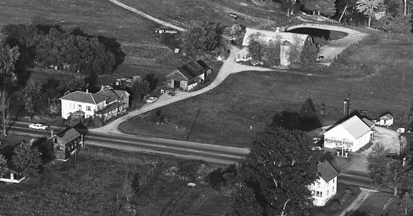 Vintage Aerial photo from 1967 in Addison County, VT