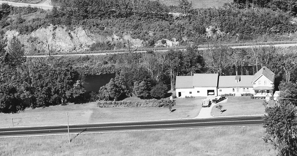 Vintage Aerial photo from 1966 in Caledonia County, VT