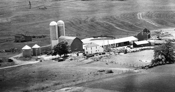 Vintage Aerial photo from 1982 in Champaign County, OH