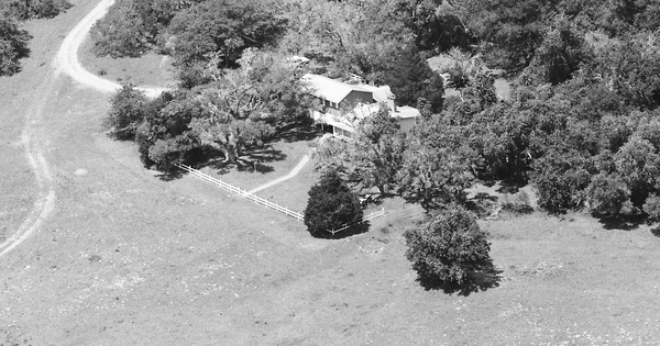 Vintage Aerial photo from 1986 in DeWitt County, TX