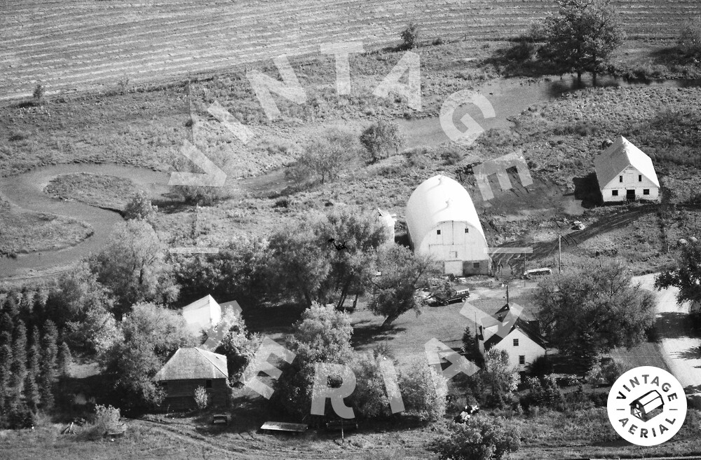 Vintage Aerial Minnesota Stearns County 1986 88NST14