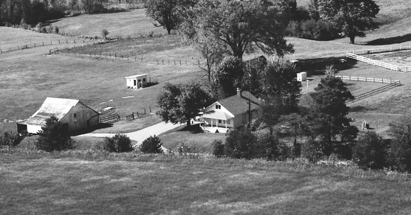 Vintage Aerial photo from 1983 in Muskingum County, OH