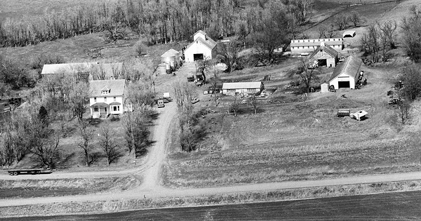 Vintage Aerial photo from 1976 in Dodge County, NE