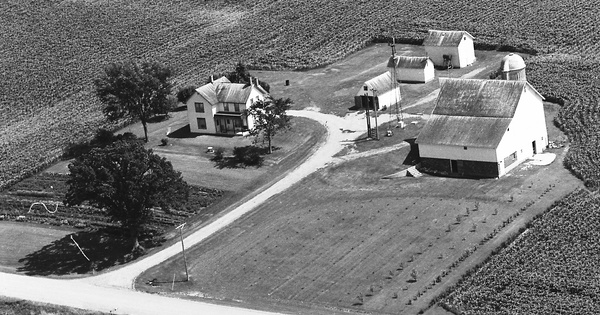 Vintage Aerial photo from 1975 in Wright County, MN