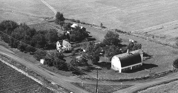Vintage Aerial photo from 1968 in Marion County, OR