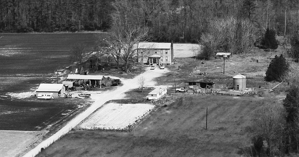 Vintage Aerial photo from 1984 in Sussex County, VA