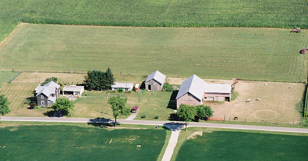 Vintage Aerial photo from 2001 in Crawford County, OH