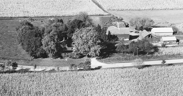Vintage Aerial photo from 1967 in Ogle County, IL