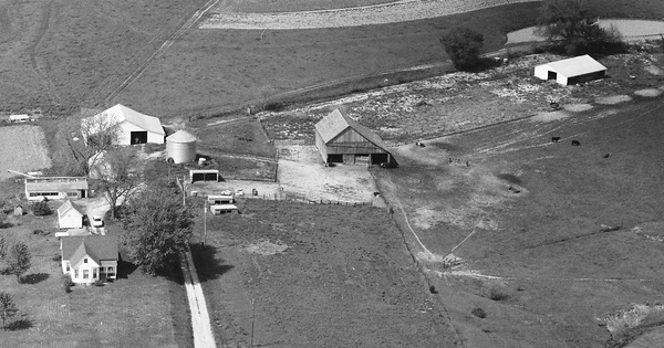Vintage Aerial photo from 1990 in Lafayette County, MO
