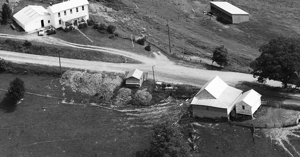 Vintage Aerial photo from 1984 in Greene County, PA
